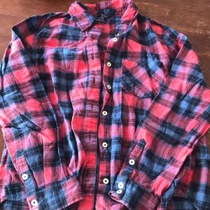 Flannel plaid shirt